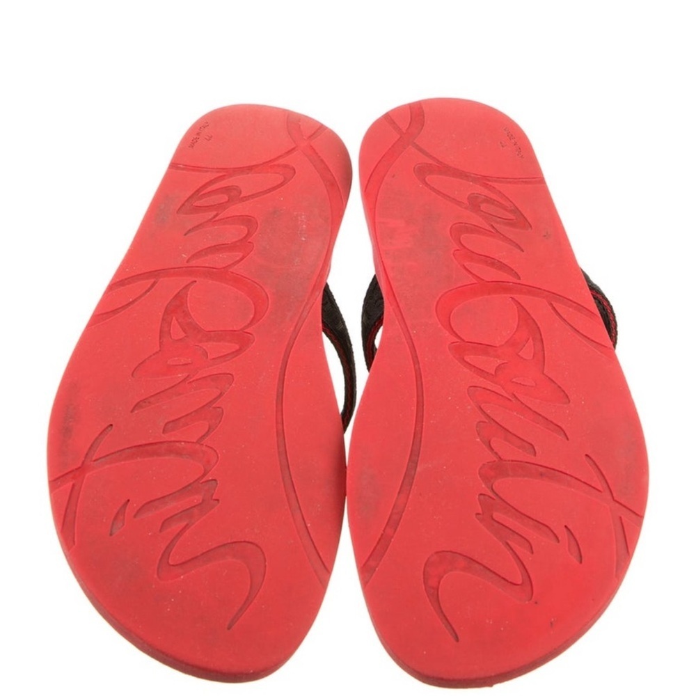 Christian Louboutin Red and Black Sandals - Picture 6 of 6